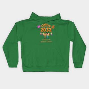 Class of 2032 School Kids Kids Hoodie